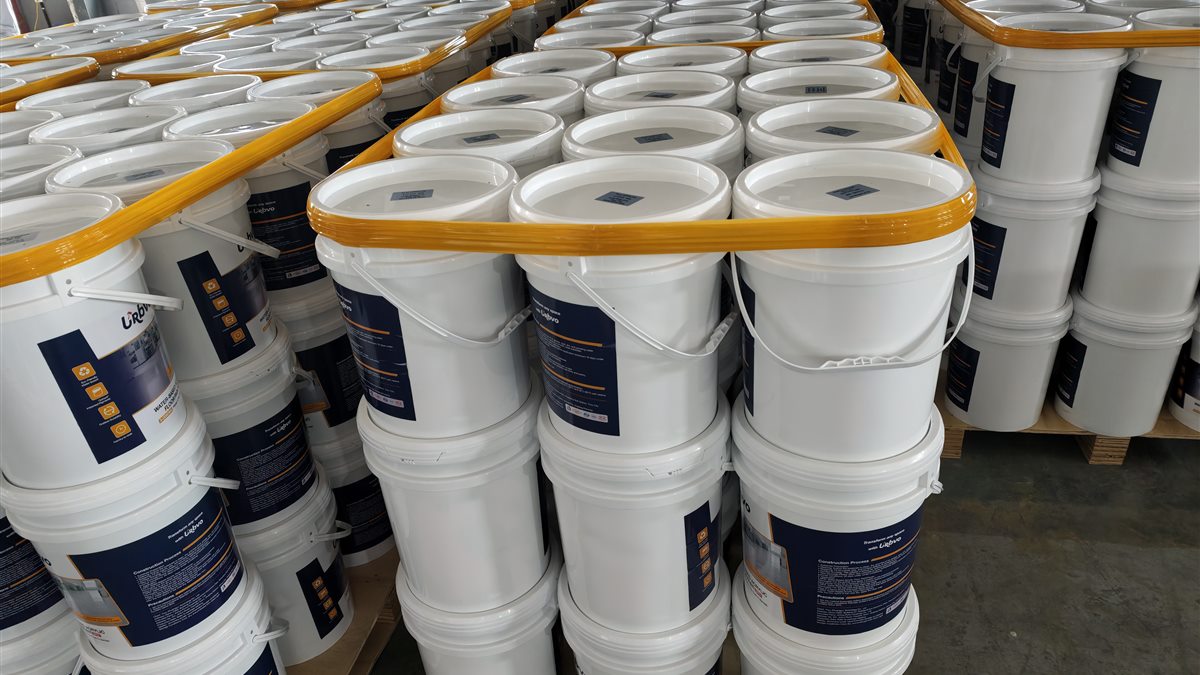 URBVO coating buckets prepared for distributor supply