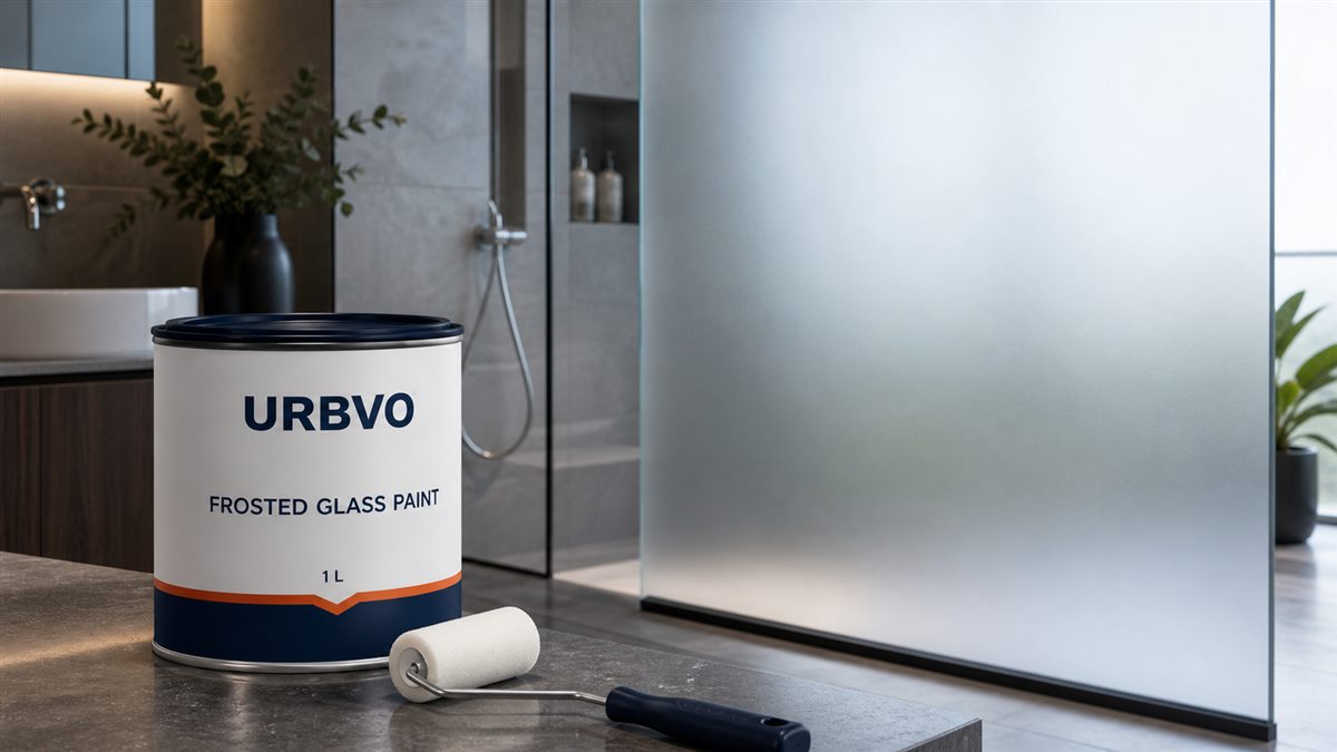 URBVO frosted glass paint and privacy glass finish