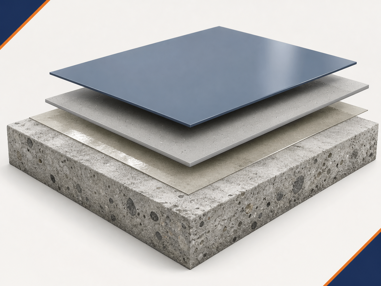 Polyurethane thin-coat industrial floor